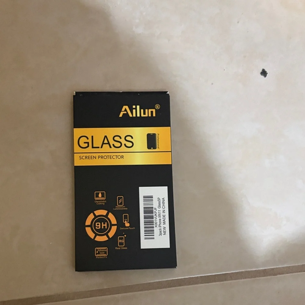 Ailun Black and Yellow Glass Screen Protector iPhone 11